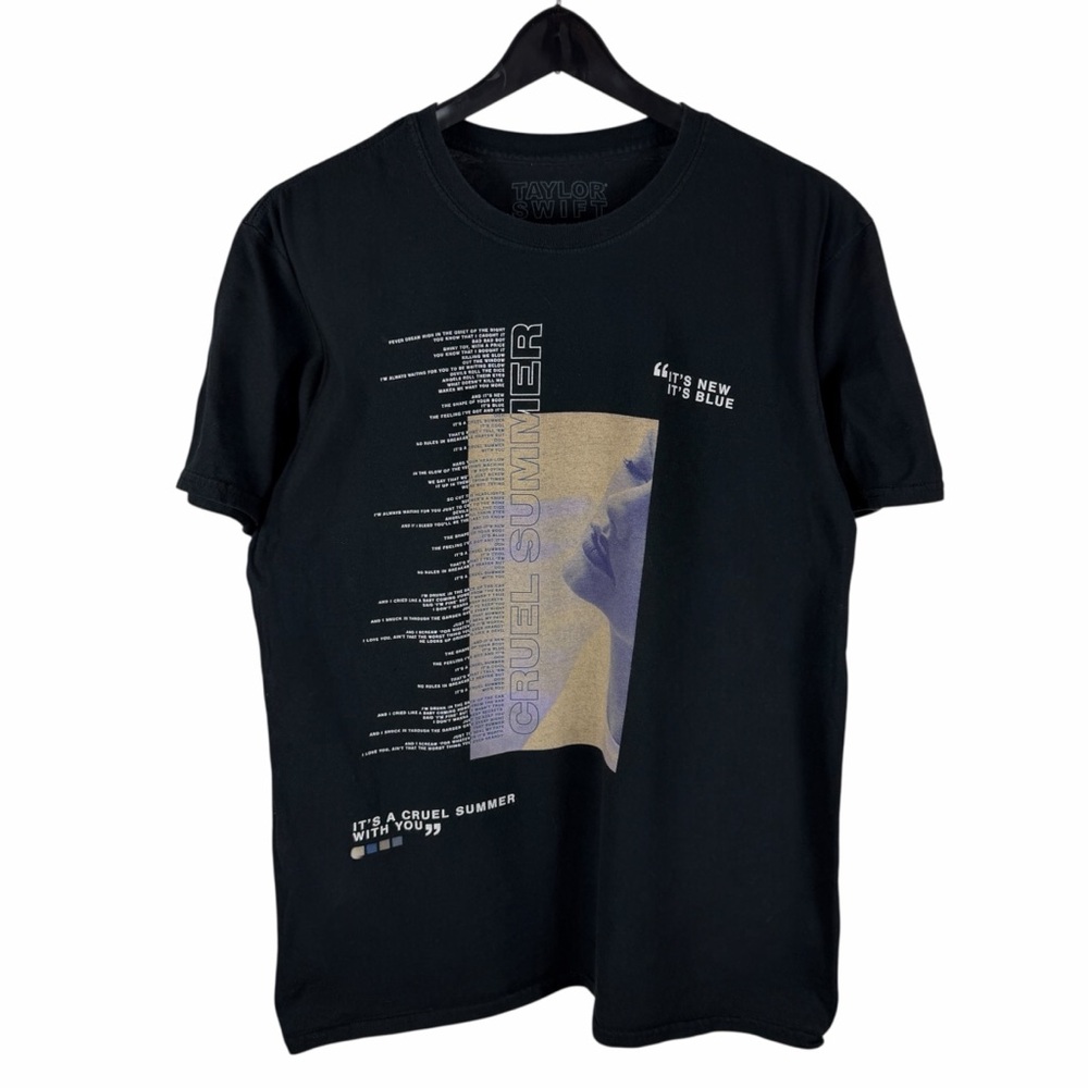 Mens Y2K Taylor Swift Cruel Summer RARE Tour Music Promo Shirt Size M